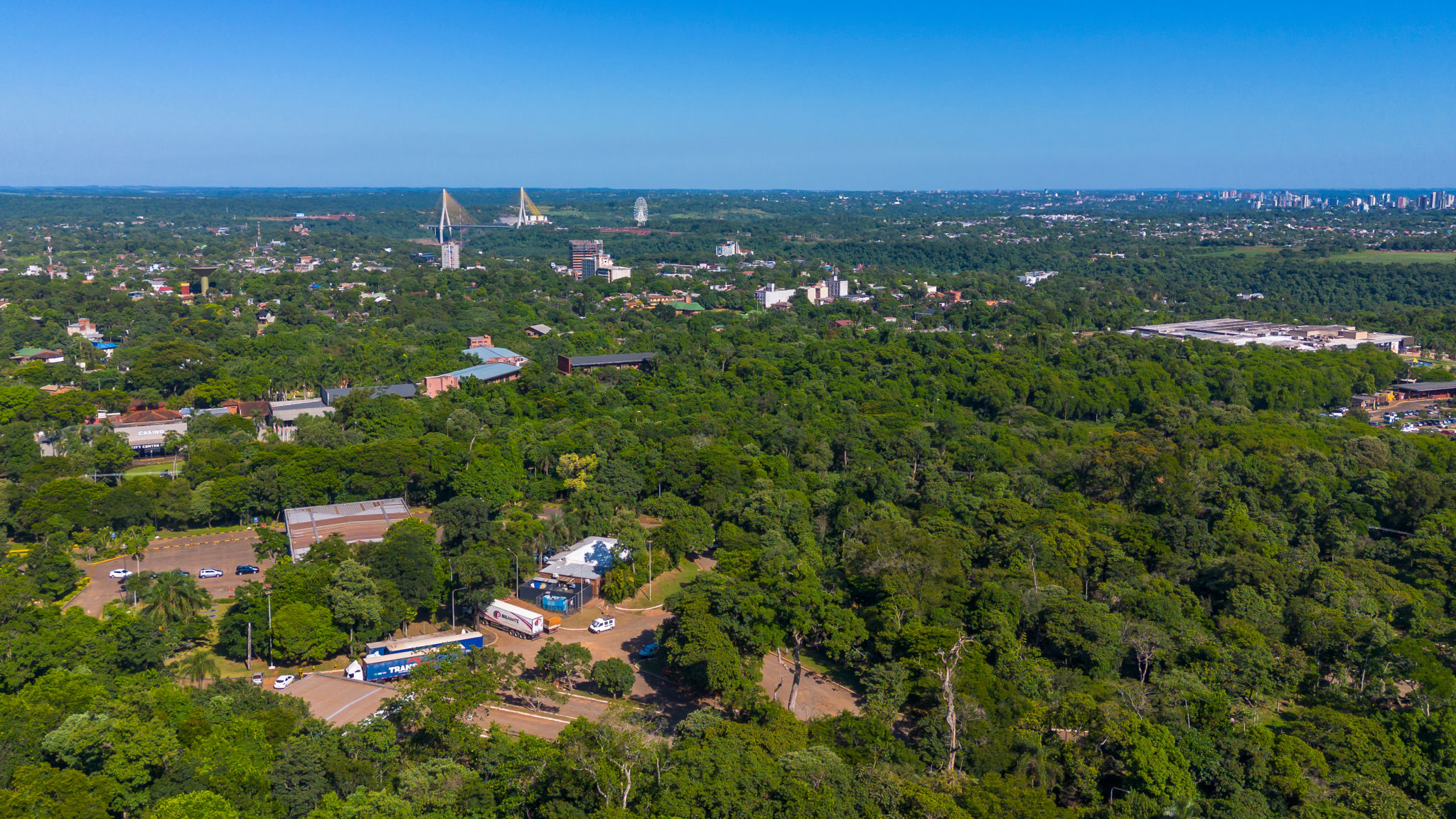 Vista aérea de Puerto Iguazú